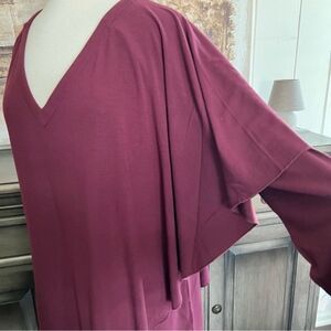 Soft Surroundings Madeline Tunic Purple Wine size XL